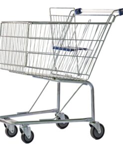 Steel Shopping Trolley - Metal Mesh - with Child Seat - 140L