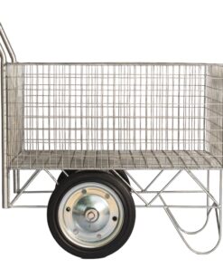Wire Cart Trolley - Steel Mesh - 82 x 47.5 x 40 cm - 200kg Carrying Capacity