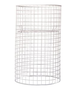 Steel Mesh Round Dump Bin - Adjustable Shelf - 97 X 60cm