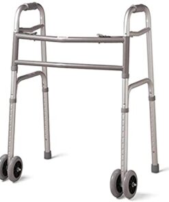 Walker with front 4 wheels – Aluminum Lite