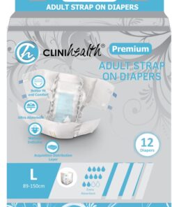 Adult Diapers Premium Strap On 12s – Large