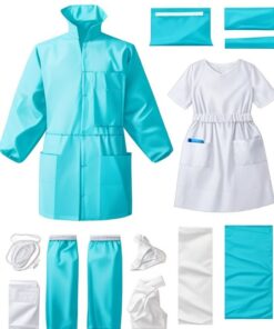 disposable plastic apron red