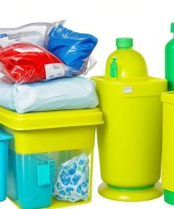 plastic medical waste bins