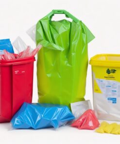 red biohazard liners