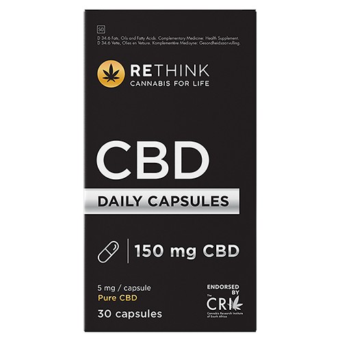 Rethink Cbd Daily Caps150mg – 30s