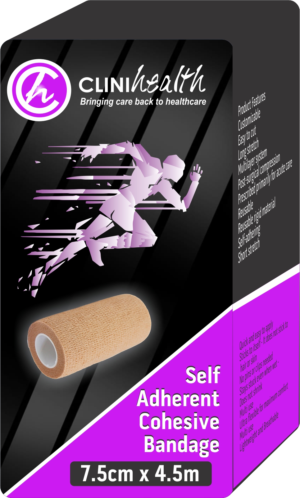Self Adherent Cohesive Bandages 7.5cm x 4.5m – Singles