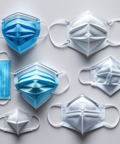 3 ply black disposable face masks