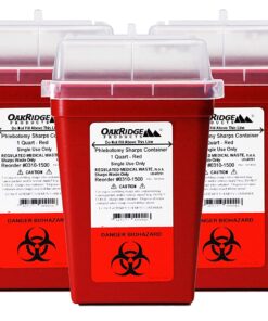 Alternative view of 250ml Base & Lid Round Sharps container