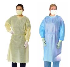 Alternative view of non woven disposable surgical gown
