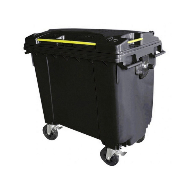 Yellow 240L Wheelie Bin Clinical & Medical Waste Designation