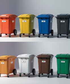 240L Wheelie Bin Heavy-Duty with Ergonomic Handle