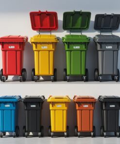 Compact 120L Wheelie Bin