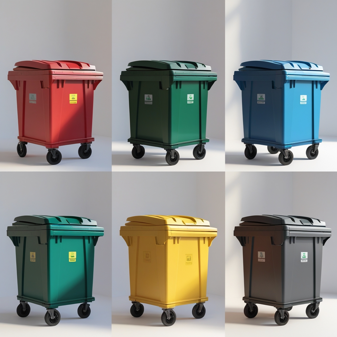 120 Litre Wheelie Bin - Lightweight & Maneuverable