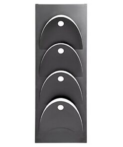 Steel Magazine Holder - Wall Mounted - D-Line - 18 x 20 x 50 cm - Black - 240BL