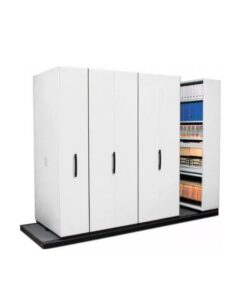 Steel Bulk Filer - Mobile Shelving - 10 Bay - 490 x 110 x 232 cm - Motorcraft Grey - 10BAY400