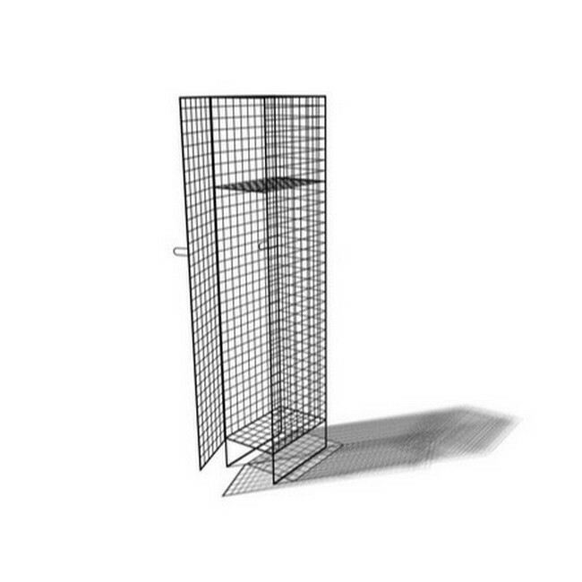 Wire Metal Locker - Powder Coated Steel Mesh - Single - 1 Door - 1 Tier