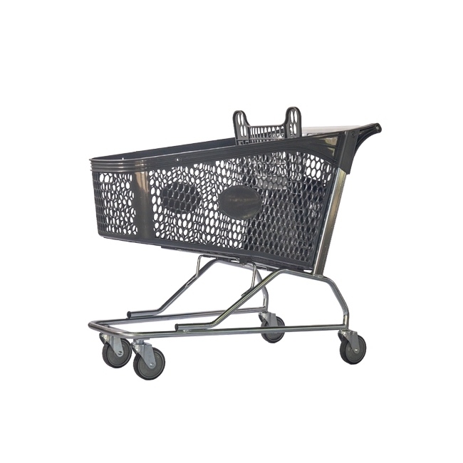Steel and Plastic Shopping Trolley - Plastic - Hybrid - 180L - Colour Options