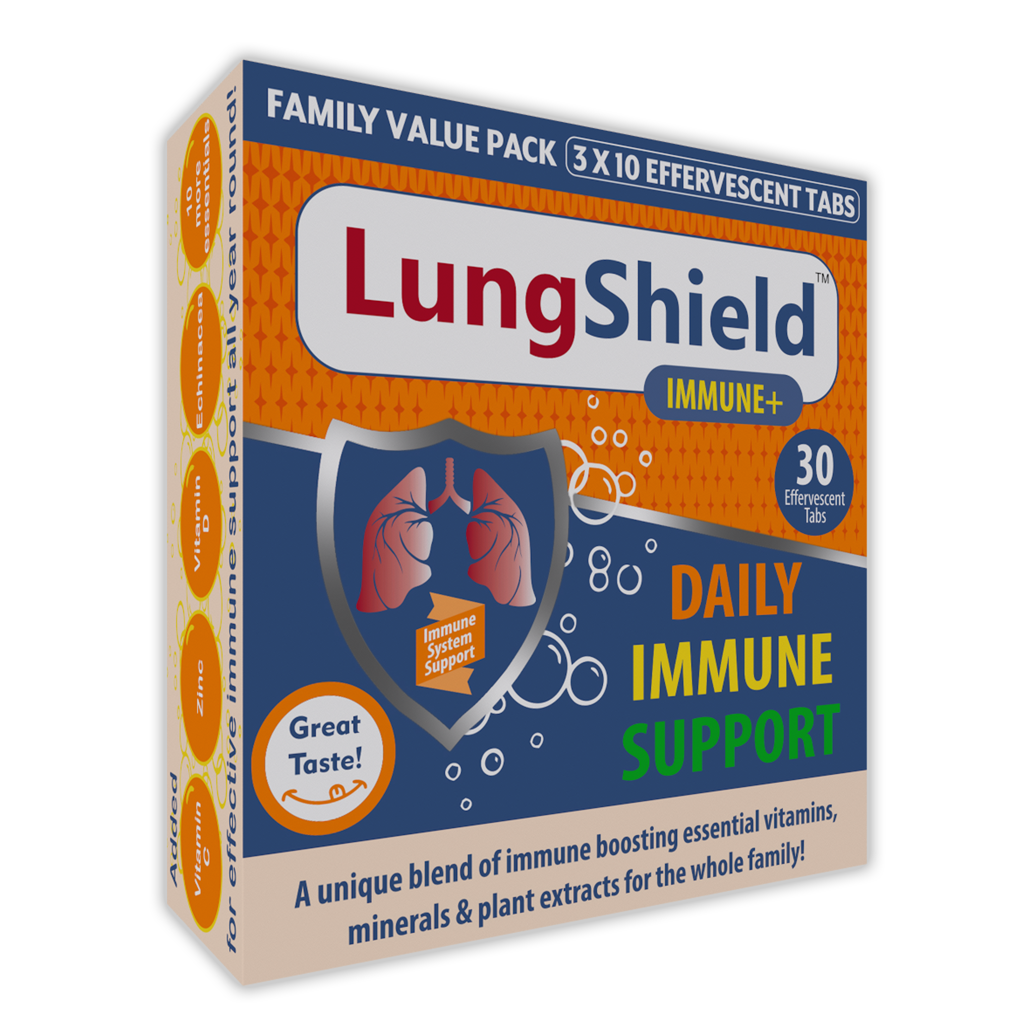 Lungshield Immune Plus Effervescent (30 Fizzy’s)