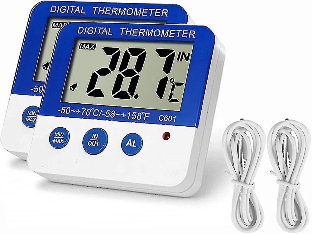 Twin Reading Fridge Thermometer -with Probe