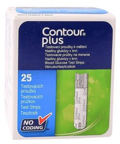 Contour Plus Blood Glucose Strips 25
