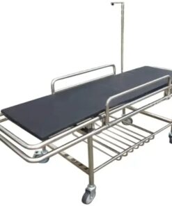 Stainless Steel Flat Emergency Patient Stretcher with Backrest Adjustable