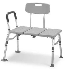 Shower Chair Bench with One Side Handle and Backrest