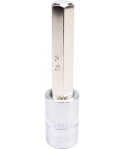 Hex Bit Socket - Chrome Vanadium - 1/2" Connector - Long - HEX 14 x 100mm - YT-04397