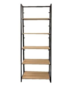 Shelving - 5 Tier - Wood and Steel - 65 x 32 x 166 cm - HH300109