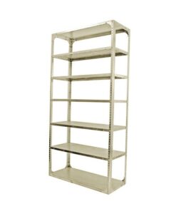 Bolted Shelving Steel Bay 7 Shelves - Uni-Angle - Seven Shelf Kit - Painted - 335.3 x 91.4 x 38.1 cm