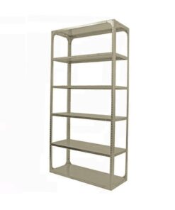 Bolted Shelving Steel Bay 6 Shelves - Uni-Angle - Six Shelf Kit - Painted - 274.3 x 91.4 x 38.1 cm