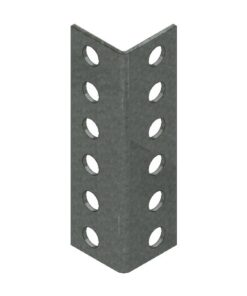 Bolted Shelving Steel Upright Splice - Uni-Angle 35 - Galvanised - For Extension Of Upright