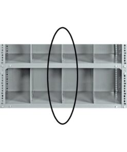 Bolted Shelving Steel Shelf Divider - Uni-Angle - Galvanised - 34.0 x 38.1 cm