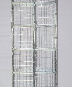 Wire Mesh Locker - Electro Plated - 10 Doors - 180 x 30 x 45cm