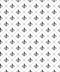 Fleur Black on White