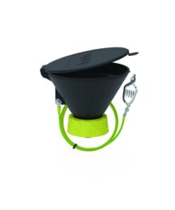 Bohlender b.safe Funnel 130 S 60 – Ø 130 mm, Black, Static‑Dissipative PE‑EX with Level Indicator