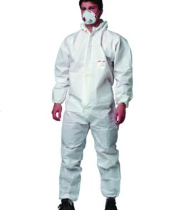 LLG Overall tritex pro, PE/PP SMS, White Antistatic, with Hood, Individually Packed, Type 5 + 6, Category III, Size 6 (XXXL), Pack of 25​