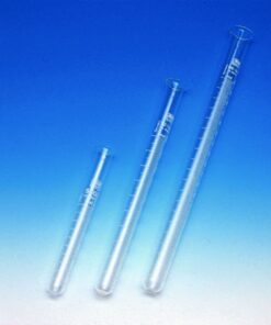 Hecht Test Tube 20:0.1 ml, Graduated Soda Glass, with Spout