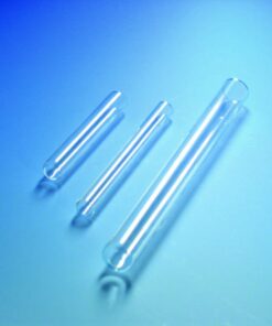 Scherf Test Tubes, Soda Glass, Without Rim, 12 x 100 mm, Wall 0.8-0.9 mm, Pack of 250