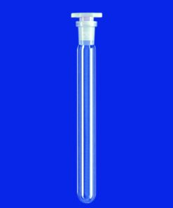 Lenz-Laborglas Round Bottom Test Tube NS 14/23 Ø 18 mm × 180 mm, DURAN® Tubing, PE Stopper