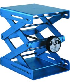 Rudolf Grauer Lab Jack Swiss Boy 105 Aluminium, Blue, Plate 80x75 mm Load 30 kg
