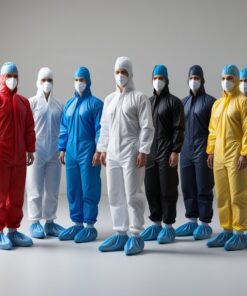 LLG Disposable Shoe Covers, PP Nonwoven with CPE Sole, Blue, Pack of 50