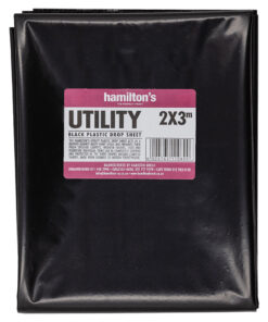 Hamiltons Utility Black Drop Sheet 2M X 3M