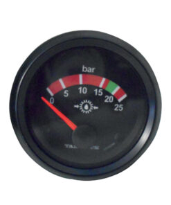 Vdo Trans Oil (Tamrock) Pressure Gauge. 24 V. 0 - 25 Bar. 52 Mm. Elec
