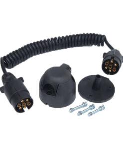 12N Coiled Cable Kit With 2 Plugs 12V Dc